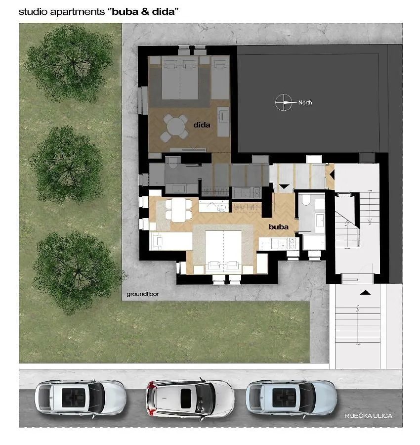 Studio Apartman Buba Apartment Split 0*,
